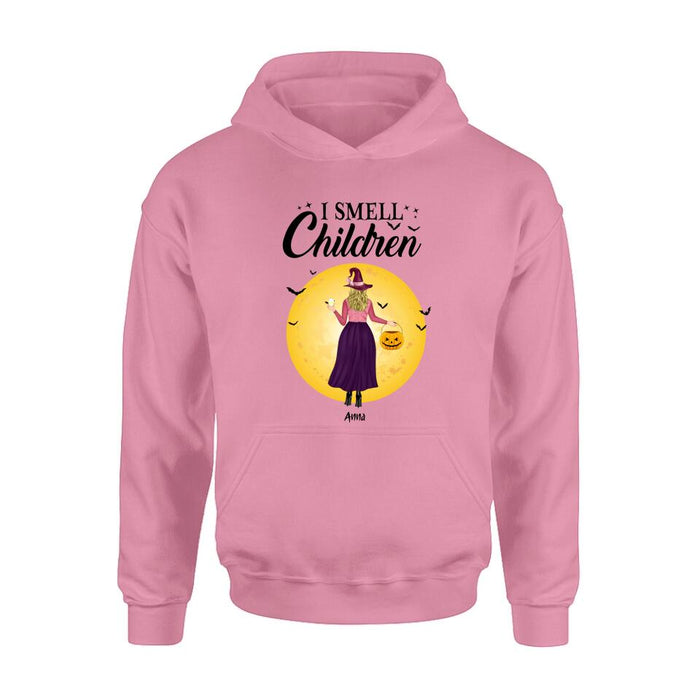 Custom Personalized Halloween Girls Shirt/ Hoodie - Halloween Gift For Friends/ Besties - I Smell Children