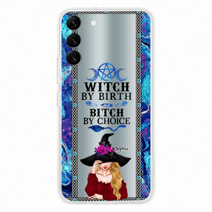 Custom Personalized Witch Phone Case for iPhone and Samsung - Gift Idea For Halloween - Witch By Birth, Bitch By Choice