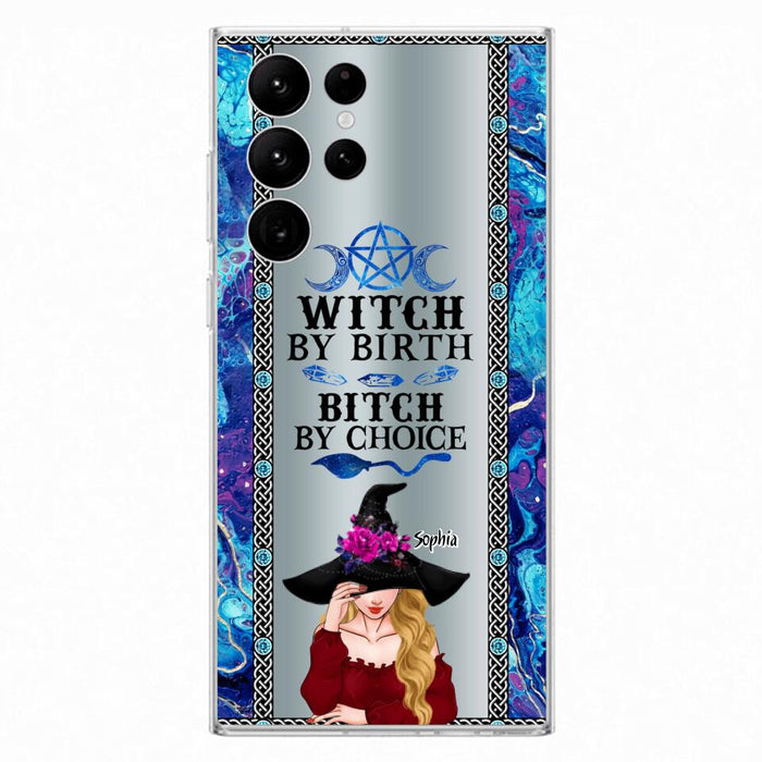 Custom Personalized Witch Phone Case for iPhone and Samsung - Gift Idea For Halloween - Witch By Birth, Bitch By Choice