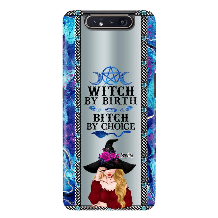 Custom Personalized Witch Phone Case for iPhone and Samsung - Gift Idea For Halloween - Witch By Birth, Bitch By Choice