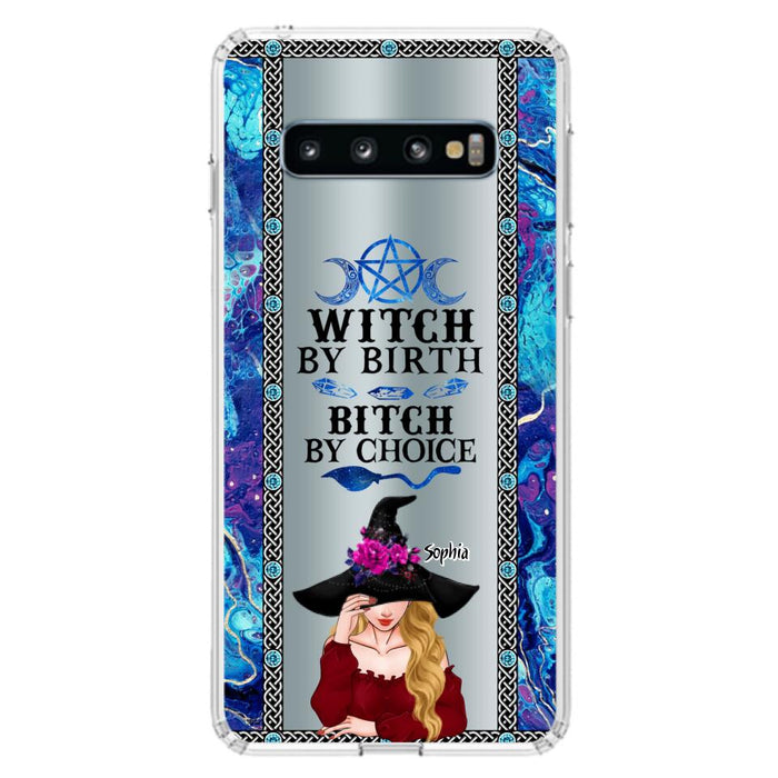 Custom Personalized Witch Phone Case for iPhone and Samsung - Gift Idea For Halloween - Witch By Birth, Bitch By Choice