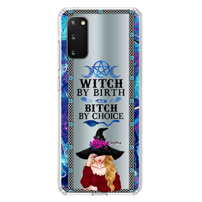 Custom Personalized Witch Phone Case for iPhone and Samsung - Gift Idea For Halloween - Witch By Birth, Bitch By Choice