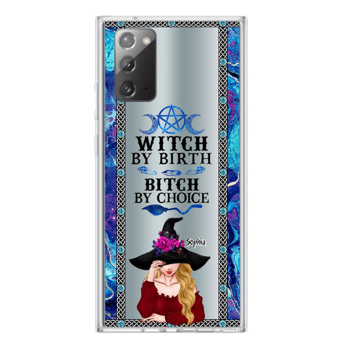 Custom Personalized Witch Phone Case for iPhone and Samsung - Gift Idea For Halloween - Witch By Birth, Bitch By Choice