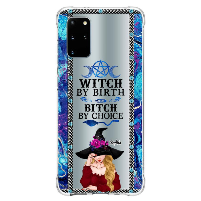 Custom Personalized Witch Phone Case for iPhone and Samsung - Gift Idea For Halloween - Witch By Birth, Bitch By Choice