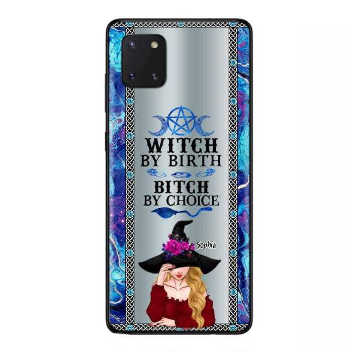 Custom Personalized Witch Phone Case for iPhone and Samsung - Gift Idea For Halloween - Witch By Birth, Bitch By Choice