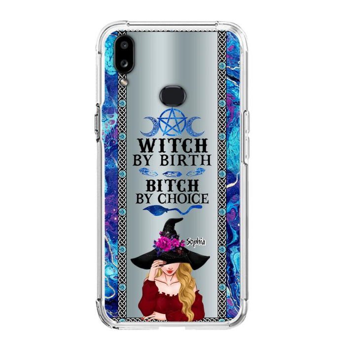 Custom Personalized Witch Phone Case for iPhone and Samsung - Gift Idea For Halloween - Witch By Birth, Bitch By Choice