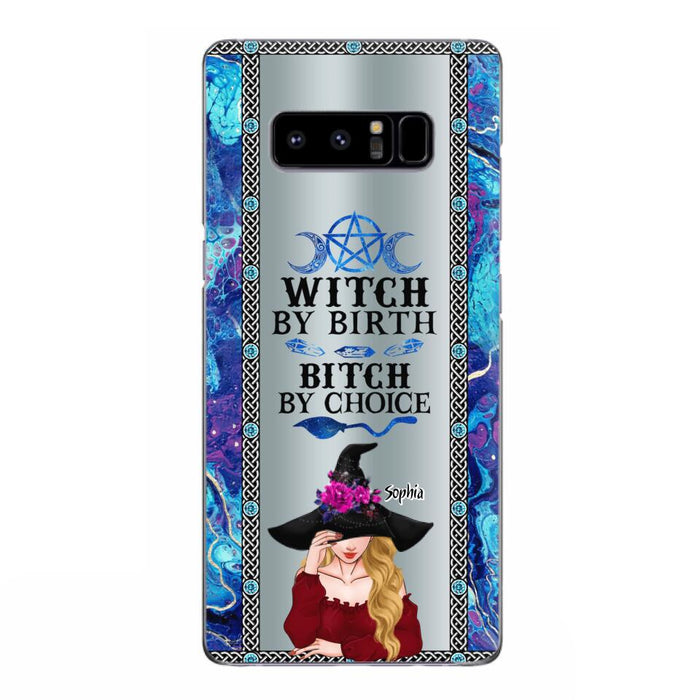 Custom Personalized Witch Phone Case for iPhone and Samsung - Gift Idea For Halloween - Witch By Birth, Bitch By Choice