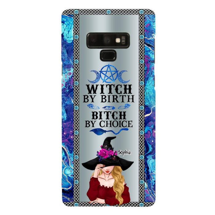 Custom Personalized Witch Phone Case for iPhone and Samsung - Gift Idea For Halloween - Witch By Birth, Bitch By Choice