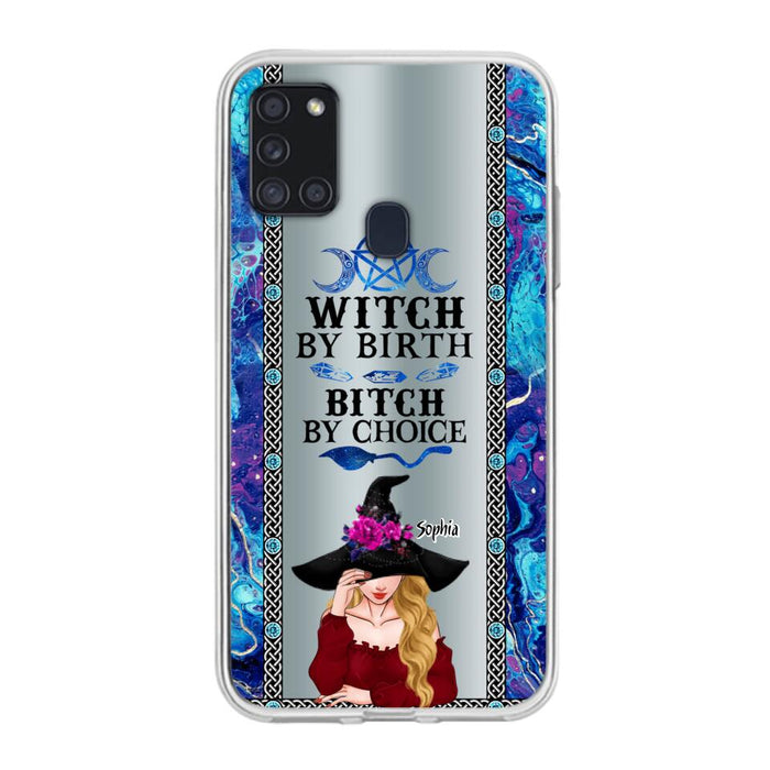 Custom Personalized Witch Phone Case for iPhone and Samsung - Gift Idea For Halloween - Witch By Birth, Bitch By Choice