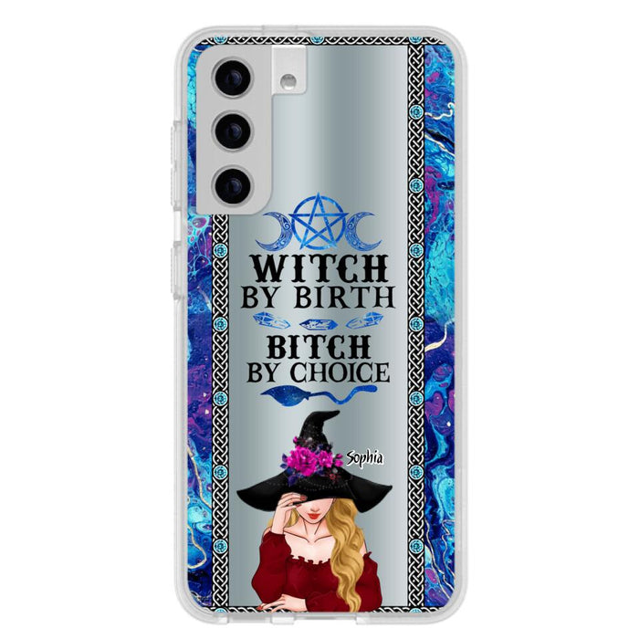 Custom Personalized Witch Phone Case for iPhone and Samsung - Gift Idea For Halloween - Witch By Birth, Bitch By Choice