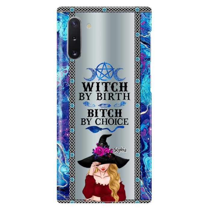 Custom Personalized Witch Phone Case for iPhone and Samsung - Gift Idea For Halloween - Witch By Birth, Bitch By Choice