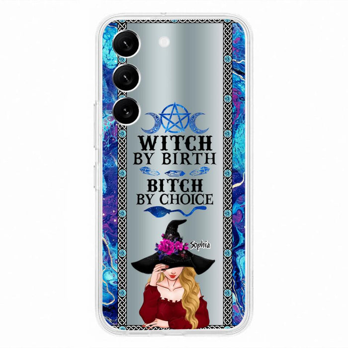 Custom Personalized Witch Phone Case for iPhone and Samsung - Gift Idea For Halloween - Witch By Birth, Bitch By Choice