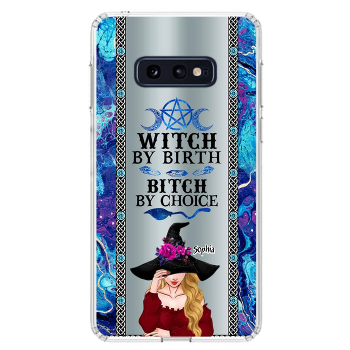 Custom Personalized Witch Phone Case for iPhone and Samsung - Gift Idea For Halloween - Witch By Birth, Bitch By Choice