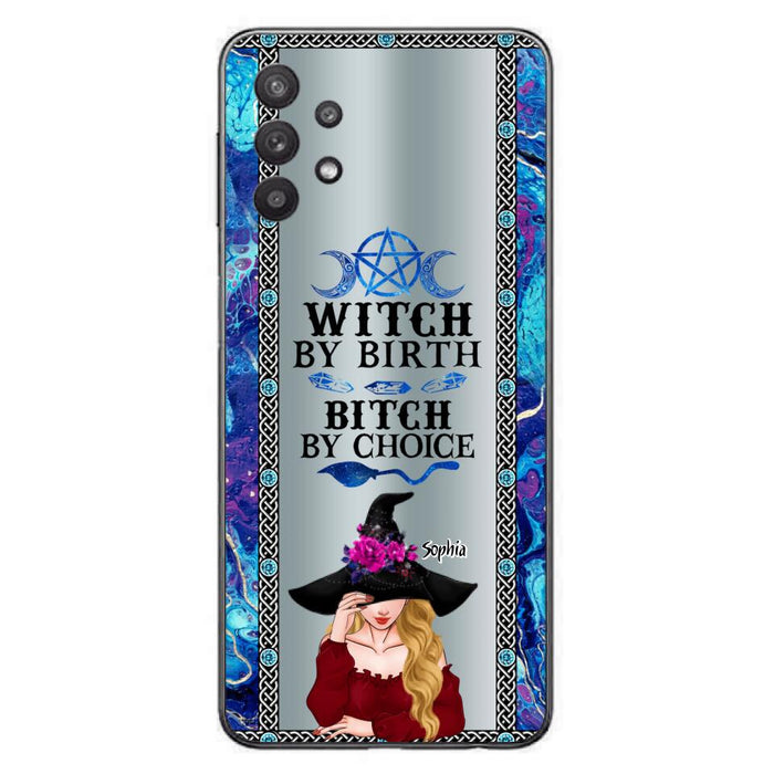 Custom Personalized Witch Phone Case for iPhone and Samsung - Gift Idea For Halloween - Witch By Birth, Bitch By Choice