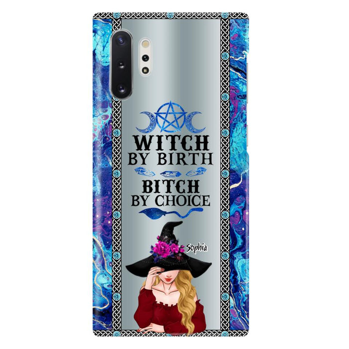 Custom Personalized Witch Phone Case for iPhone and Samsung - Gift Idea For Halloween - Witch By Birth, Bitch By Choice