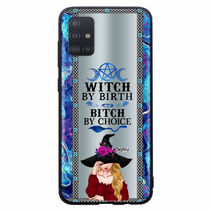 Custom Personalized Witch Phone Case for iPhone and Samsung - Gift Idea For Halloween - Witch By Birth, Bitch By Choice