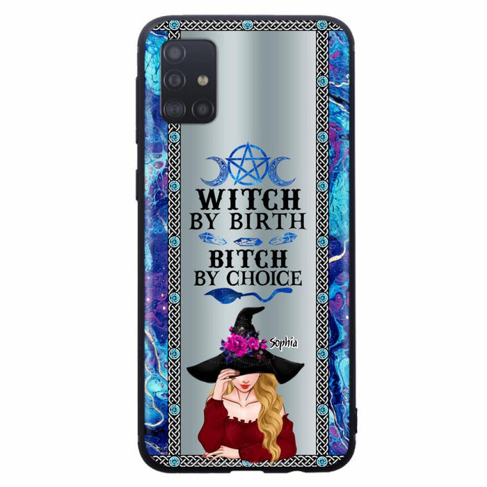 Custom Personalized Witch Phone Case for iPhone and Samsung - Gift Idea For Halloween - Witch By Birth, Bitch By Choice