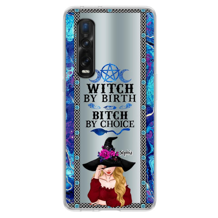 Custom Personalized Witch Phone Case for Xiaomi/ Oppo/ Huawei - Gift Idea For Halloween - Witch By Birth, Bitch By Choice