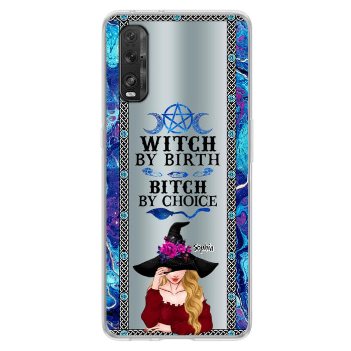 Custom Personalized Witch Phone Case for Xiaomi/ Oppo/ Huawei - Gift Idea For Halloween - Witch By Birth, Bitch By Choice