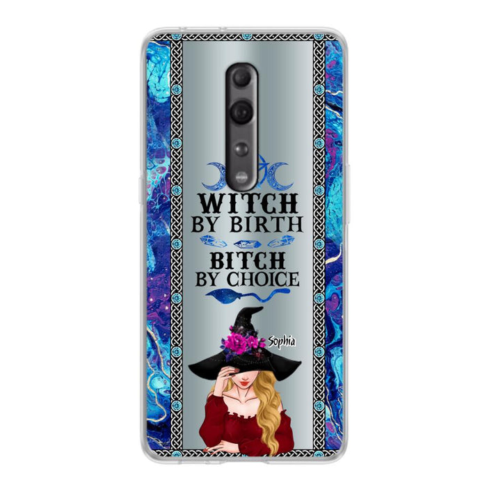 Custom Personalized Witch Phone Case for Xiaomi/ Oppo/ Huawei - Gift Idea For Halloween - Witch By Birth, Bitch By Choice