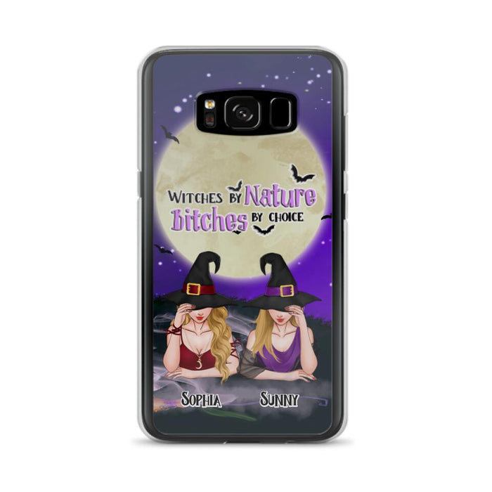 Custom Personalized Witches Phone Case for iPhone and Samsung - Gift Idea For Halloween/ Bestie - Witches By Nature Bitches By Choice