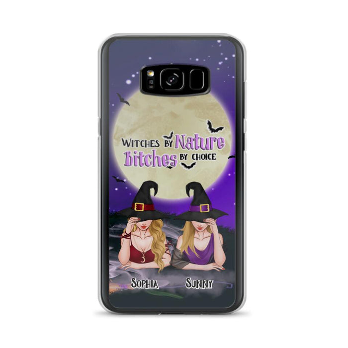 Custom Personalized Witches Phone Case for iPhone and Samsung - Gift Idea For Halloween/ Bestie - Witches By Nature Bitches By Choice