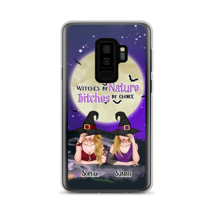 Custom Personalized Witches Phone Case for iPhone and Samsung - Gift Idea For Halloween/ Bestie - Witches By Nature Bitches By Choice