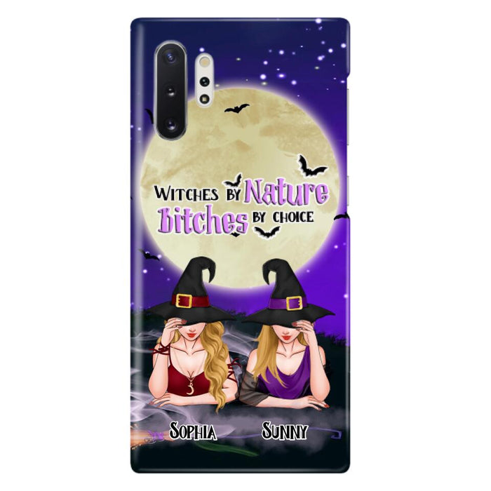 Custom Personalized Witches Phone Case for iPhone and Samsung - Gift Idea For Halloween/ Bestie - Witches By Nature Bitches By Choice