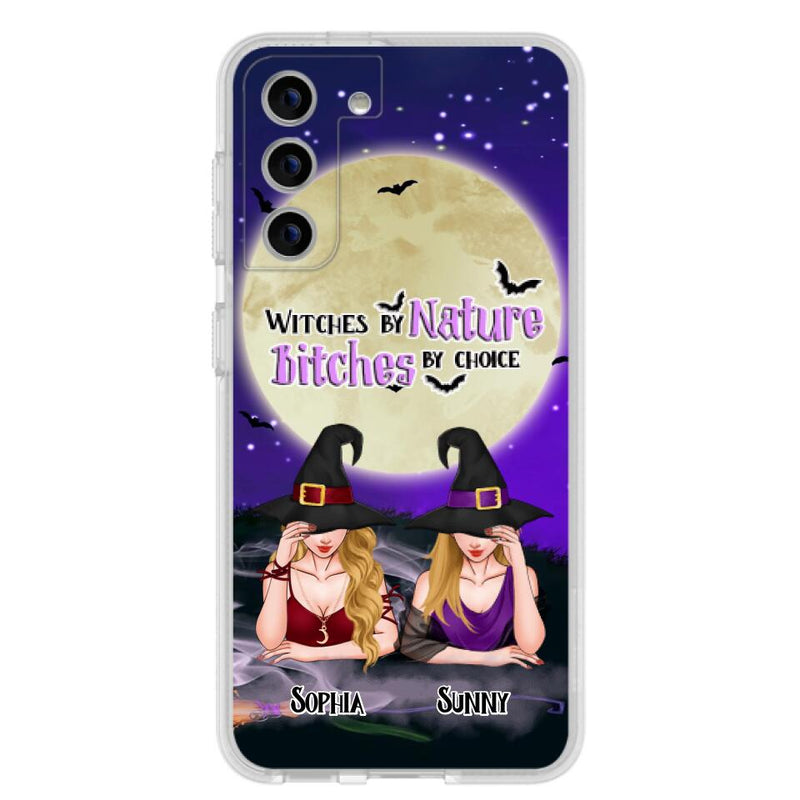 Custom Personalized Witches Phone Case for iPhone and Samsung - Gift Idea For Halloween/ Bestie - Witches By Nature Bitches By Choice