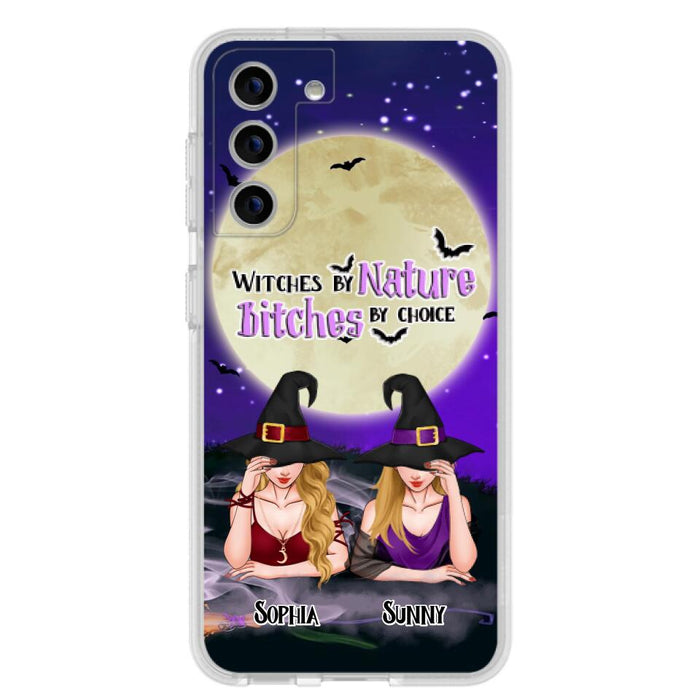 Custom Personalized Witches Phone Case for iPhone and Samsung - Gift Idea For Halloween/ Bestie - Witches By Nature Bitches By Choice