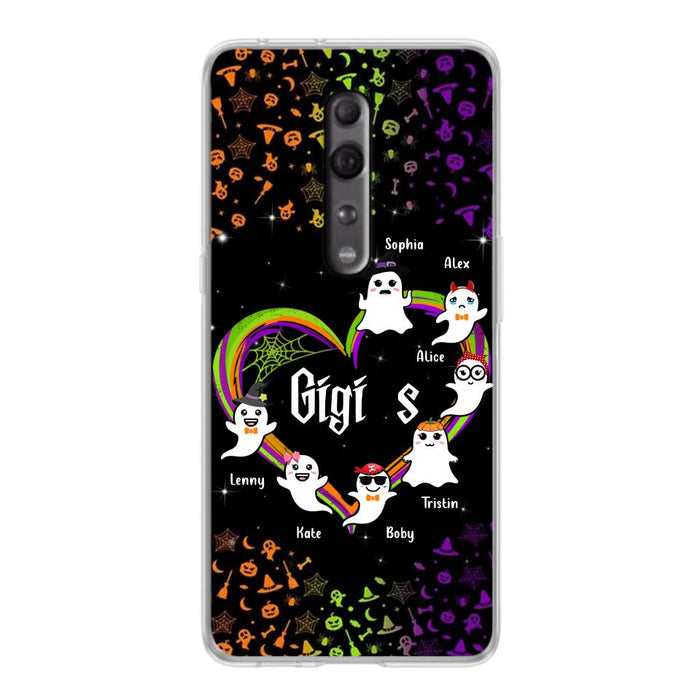 Custom Personalized Grandma & Grandkids Ghost Phone Case - Up to 7 Grandkids - Halloween Gift For Grandma - Case For Xiaomi, Oppo And Huawei