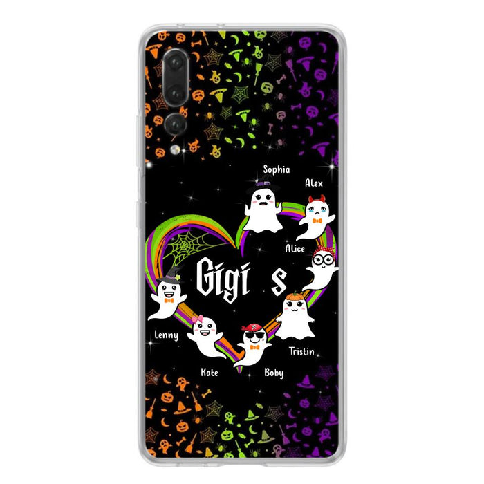 Custom Personalized Grandma & Grandkids Ghost Phone Case - Up to 7 Grandkids - Halloween Gift For Grandma - Case For Xiaomi, Oppo And Huawei