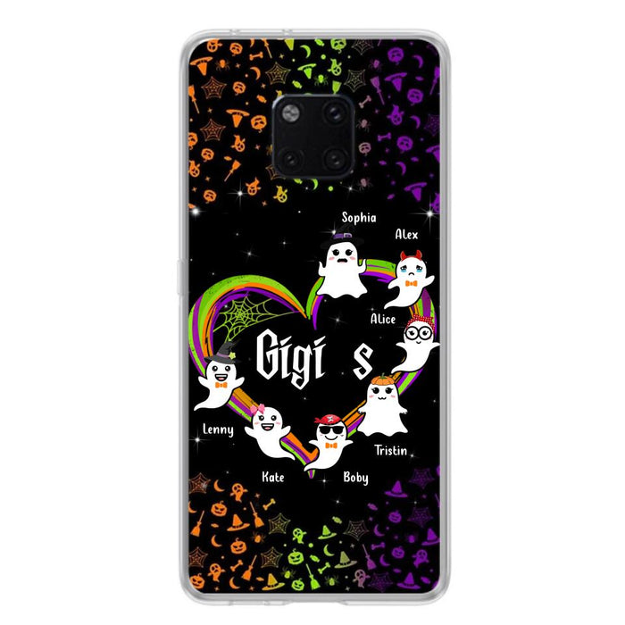 Custom Personalized Grandma & Grandkids Ghost Phone Case - Up to 7 Grandkids - Halloween Gift For Grandma - Case For Xiaomi, Oppo And Huawei