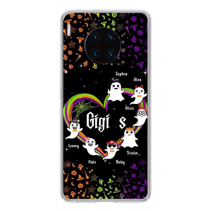 Custom Personalized Grandma & Grandkids Ghost Phone Case - Up to 7 Grandkids - Halloween Gift For Grandma - Case For Xiaomi, Oppo And Huawei