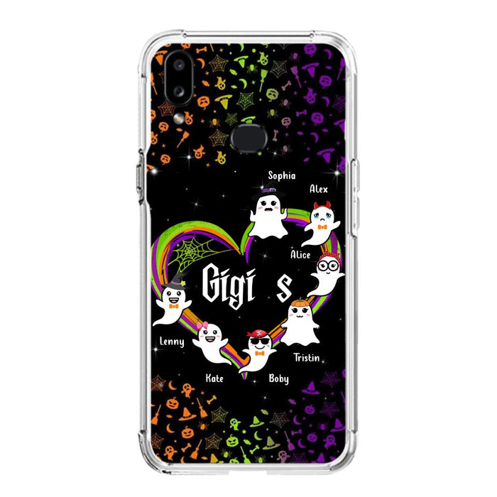 Custom Personalized Grandma & Grandkids Ghost Phone Case - Up to 7 Grandkids - Halloween Gift For Grandma - Case For iPhone And Samsung