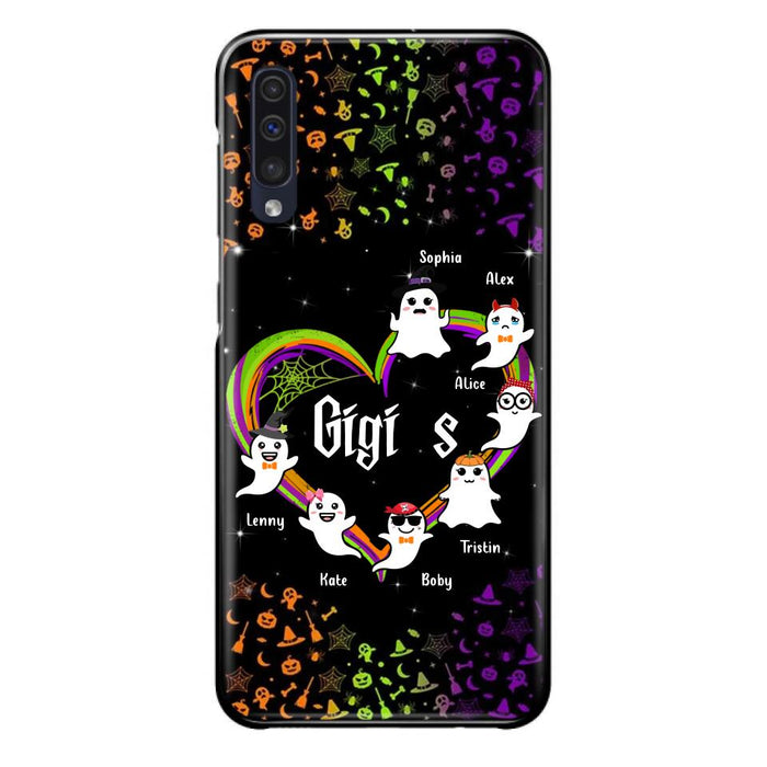 Custom Personalized Grandma & Grandkids Ghost Phone Case - Up to 7 Grandkids - Halloween Gift For Grandma - Case For iPhone And Samsung