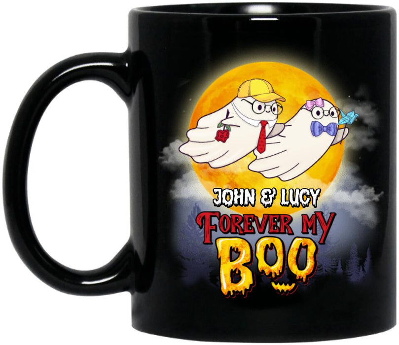 Custom Personalized Boo Couple Coffee Mug - Gift Idea For Halloween/ Couple/ Friends - I Hope We're Friends Until We Die