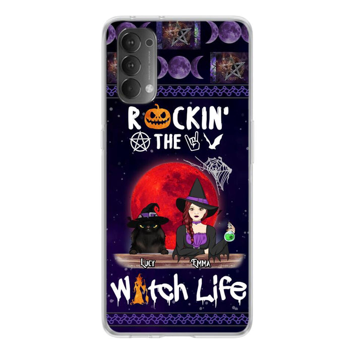 Custom Personalized Pet Witch Phone Case - Up to 3 Pets - Halloween Gift For Dog/ Cat Lover - Rockin' The Witch Life - Case For Xiaomi, Oppo And Huawei