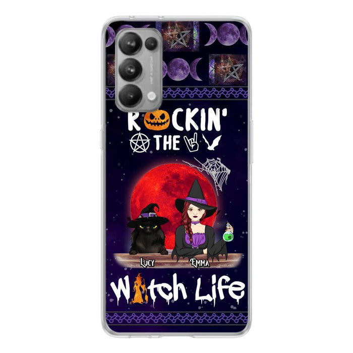 Custom Personalized Pet Witch Phone Case - Up to 3 Pets - Halloween Gift For Dog/ Cat Lover - Rockin' The Witch Life - Case For Xiaomi, Oppo And Huawei