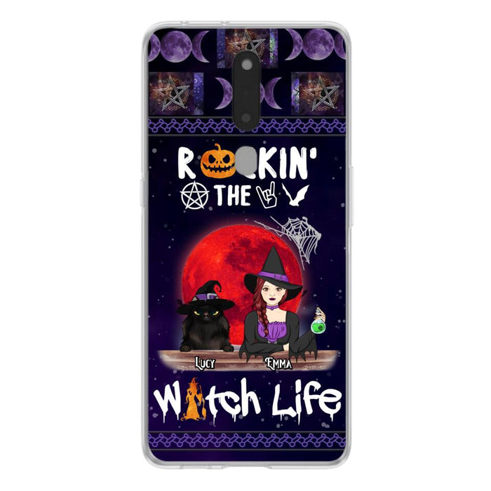 Custom Personalized Pet Witch Phone Case - Up to 3 Pets - Halloween Gift For Dog/ Cat Lover - Rockin' The Witch Life - Case For Xiaomi, Oppo And Huawei