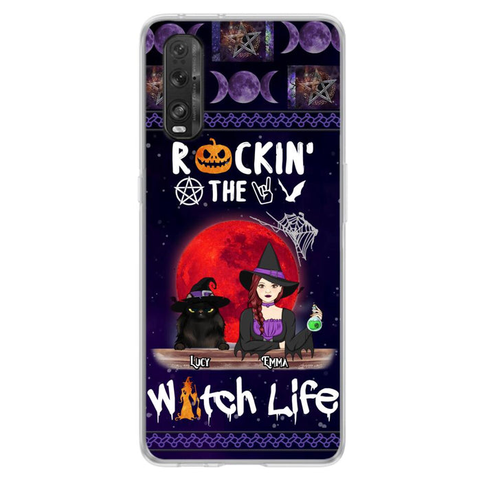 Custom Personalized Pet Witch Phone Case - Up to 3 Pets - Halloween Gift For Dog/ Cat Lover - Rockin' The Witch Life - Case For Xiaomi, Oppo And Huawei