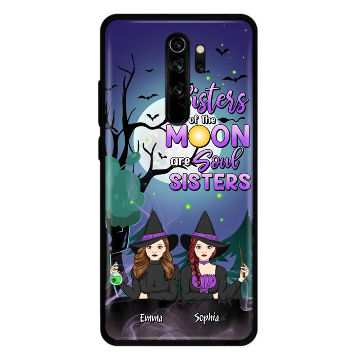 Custom Personalized Witches Phone Case for Xiaomi/ Huawei/ Oppo - Gift Idea For Halloween/ Friends with up to 4 Witches - Sisters Of The Moon Are Soul Sisters