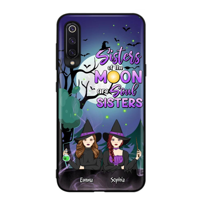 Custom Personalized Witches Phone Case for Xiaomi/ Huawei/ Oppo - Gift Idea For Halloween/ Friends with up to 4 Witches - Sisters Of The Moon Are Soul Sisters