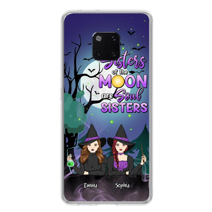 Custom Personalized Witches Phone Case for Xiaomi/ Huawei/ Oppo - Gift Idea For Halloween/ Friends with up to 4 Witches - Sisters Of The Moon Are Soul Sisters