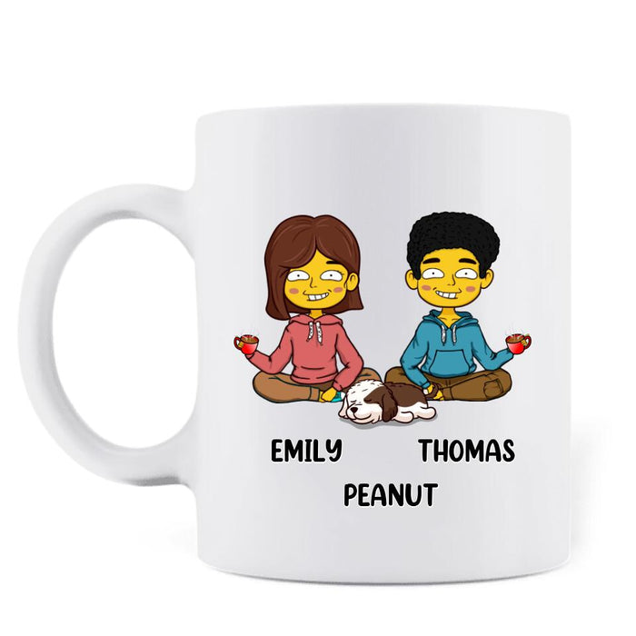 Custom Personalized Annoying Couple Mug - Upto 4 Pets - Gift Idea For Couple - This Valentine I Want You To Know How Much I Have Enjoyed Annoying You For All This Time