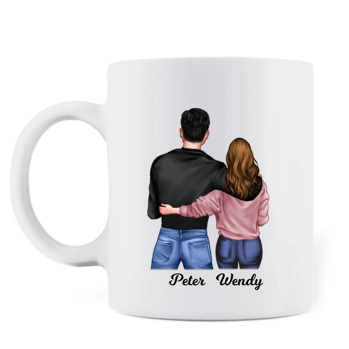 Custom Personalized Perfect Heart Couple Coffee Mug - Valentine's Day Gift Idea For Couple