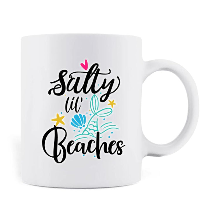 Custom Personalized Mermaid Friends Coffee Mug - Gift Idea For Mermaid Lover -  Salty lil' Beaches