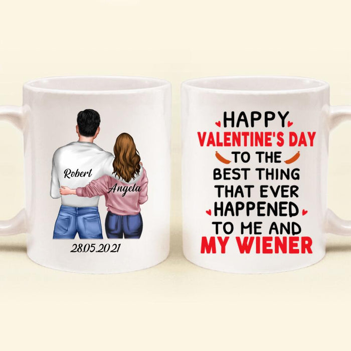 Personalized Couple Mug Coffee, Gifts for Couple Valentines Day - Happy Valentine's