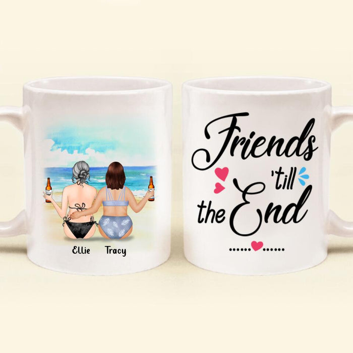 Custom Personalized Curvy/Slim Girls Bikini Mug - Best Gift For Best Friends - Soul Sisters - AQ5WVZ