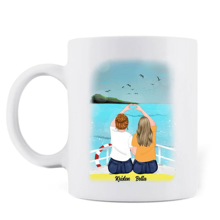 Custom Personalized Friends Mug - Best Gift For Friends - Salt In The Air Sand In My Hair